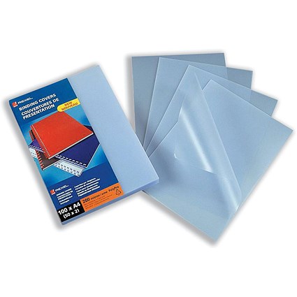 GBC PVC Binding Covers, 200 micron, Tinted, Frosted, A4, Pack of 100