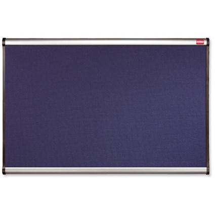 Nobo Prestige Noticeboard / Diamond Mesh / Aluminium Trim / W900xH600mm / Blue