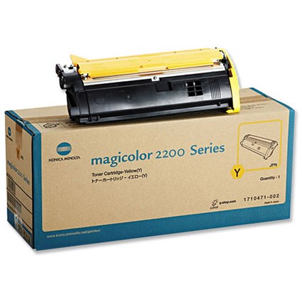 Konica Minolta Laser Toner Cartridge Page Life 6000pp Yellow Ref 1710471002