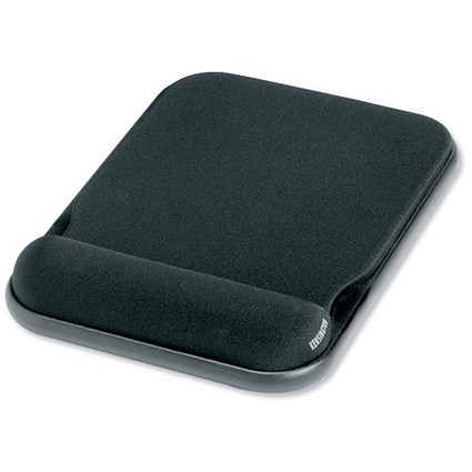 Kensington Mouse Mat Pad with Wrist Rest Gel Height-adjustable Black