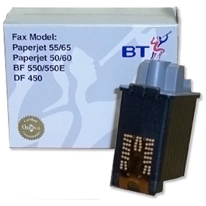 BT Fax Inkjet Cartridge Black for Paperjet 55 and 65 Ref BTMONO