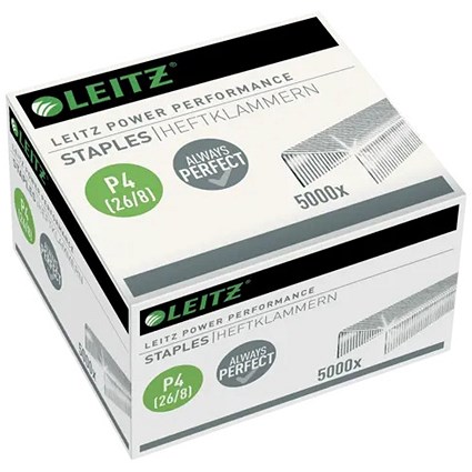 Leitz P4 26/8mm Staples - Pack of 5000