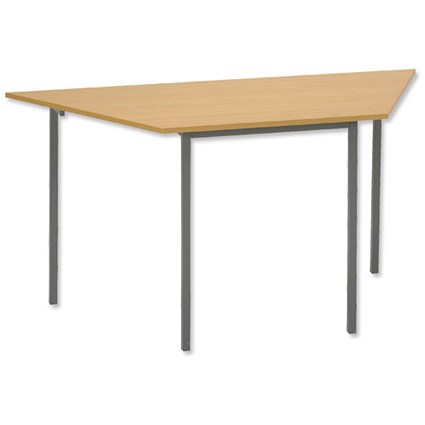 Trexus Office Table Trapezoidal 3 Short Edges of L730mm 18mm Top W1460xD633xH725mm Oak