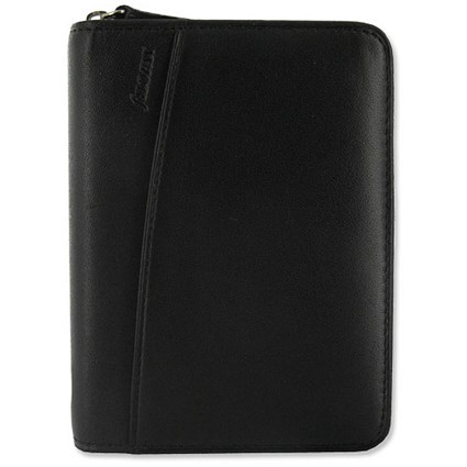 Filofax Lyndhurst Personal Organiser for Paper 67x105mm Mini Black