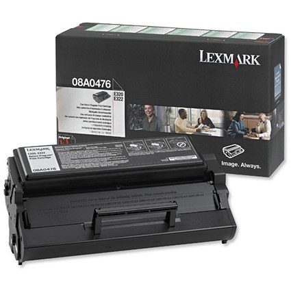 Lexmark Laser Toner Cartridge Return Program Page Life 3000pp Black Ref 8A0476