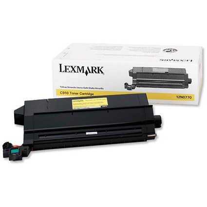 Lexmark C910, C920 Yellow Toner Cartridge (12N0770)