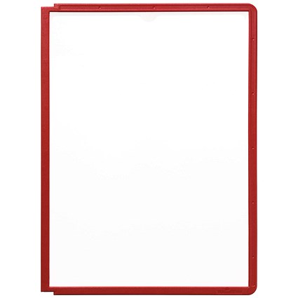 Durable Sherpa A4 Display Panel, Red, Pack of 5