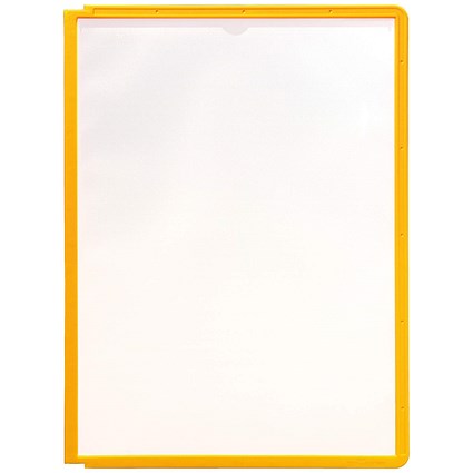 Durable Sherpa A4 Display Panel, Yellow, Pack of 5 Durable Sherpa A4 Display Panel, Yellow, Pack of 5