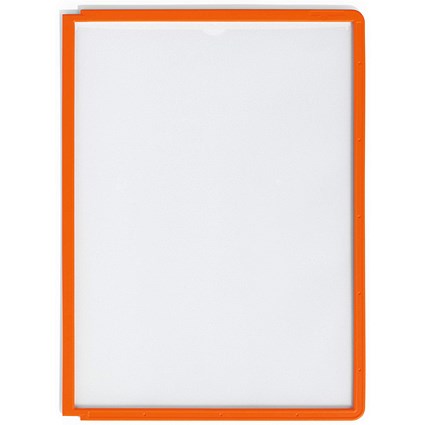 Durable Sherpa A4 Display Panel, Orange, Pack of 5