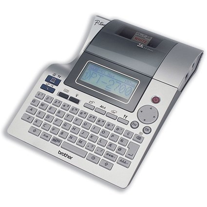 Brother P-Touch 2700 Labelmaker Desktop 8 Fonts 8 Sizes 2800Ch for Labels 6/9/12/18/24mm Ref PT2700VPZU1