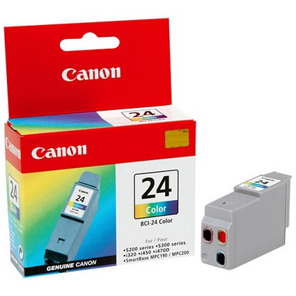 Canon BCI-24C Inkjet Cartridge Page Life 170pp Colour Ref 6882A002AA