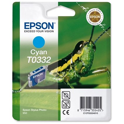 Epson T0332 Cyan Inkjet Cartridge