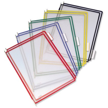 Tarifold Technic Pockets for Display Units PVC A4 Assorted [Pack 10]