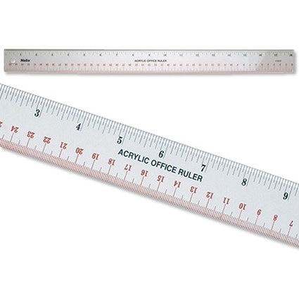 Helix Professional Ruler Acrylic Metric and Imperial 460mm