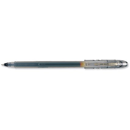 Pilot BLSG7 Gel Rollerball Pen Disposable Fine 0.7mm Tip 0.4mm Line Black [Pack 12]