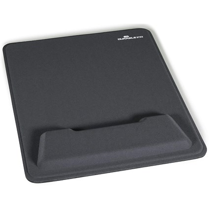 Durable Ergotop Soft Touch Mouse Mat with Foam Support Wrist Rest Pad, Grey