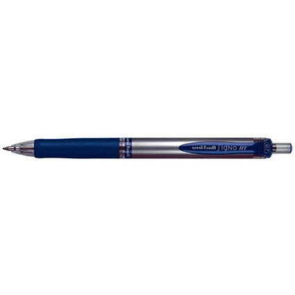 Uni-ball SigNo Retractable Gel RT Rollerball Pen Fine - Blue - Pack of 12