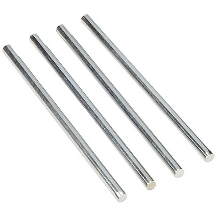 Avery DTR Metal Risers, 118mm Clearance, Silver, Pack of 4