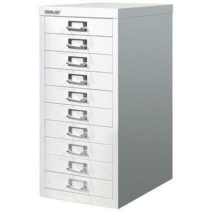 Bisley SoHo MultiDrawers Cabinet / 10-Drawer / Chalk White