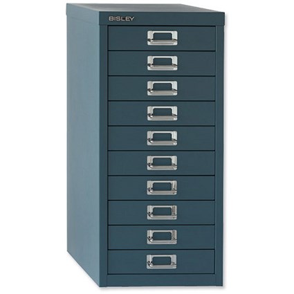 Bisley SoHo MultiDrawers Cabinet / 10-Drawer / Doulton Blue
