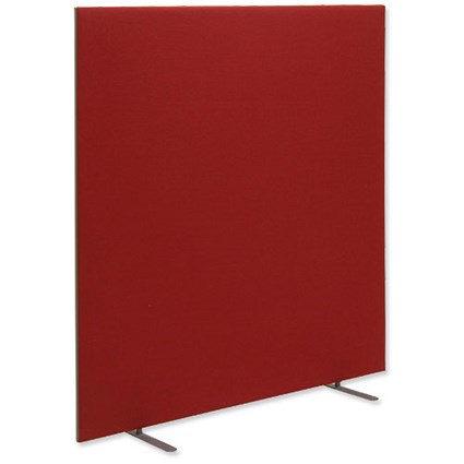 Trexus 1200 Screen Free-standing with Stabilising Feet W1200xH1500mm Burgundy