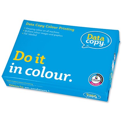 Data Copy Colour Printing Paper Ream-Wrapped 100gsm A4 White [500 Sheets]