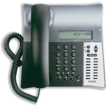 Doro Congress Telephone Corded 2-Way Speakerphone and Headset Socket 20 Memories Caller Display Ref 205