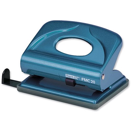 Rapid FMC20 Punch 2-Hole Metal Capacity 20x 80gsm Ocean Blue