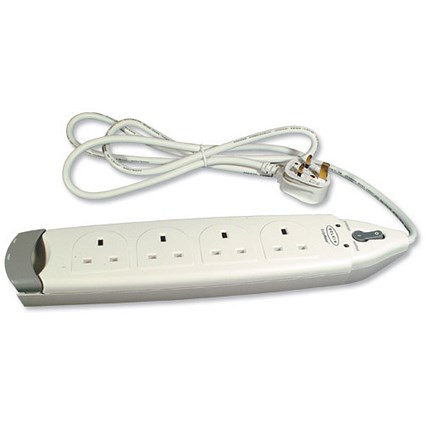 Surge Spoiler Home 4 Way 19500 Max.Amps 2m White