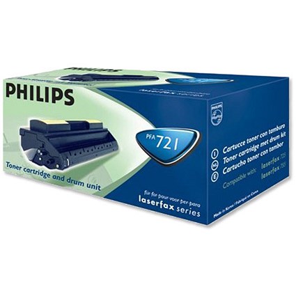 Philips Fax Toner Cartridge Black and Drum Unit Ref PFA721