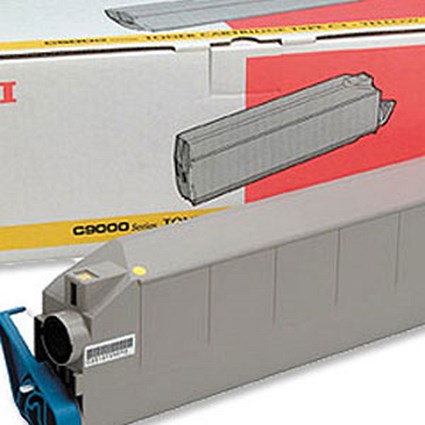 OKI Laser Toner Cartridge C9000 Yellow Ref 41515209