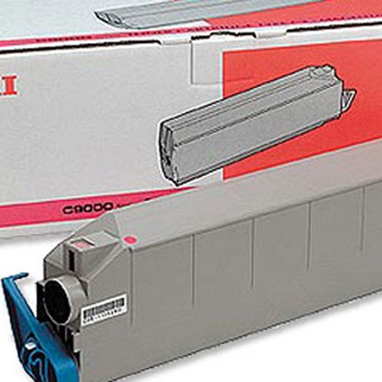 OKI Laser Toner Cartridge C9000 Magenta Ref 41515210