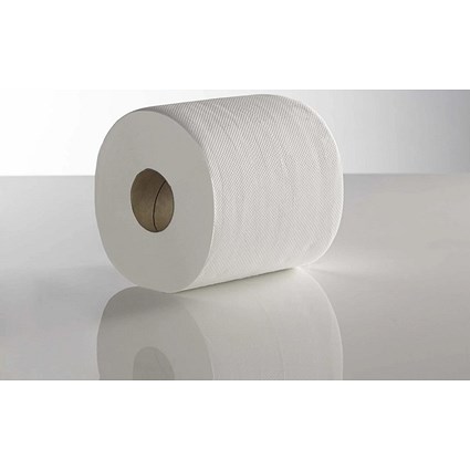 ValueX Centrefeed Rolls, 2-Ply, 166mm x 120m, White, Pack of 6
