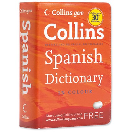 Collins Gem Spanish Dictionary with Colour Headwords and Travel Phrase Supplement