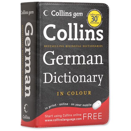 Collins Gem German Dictionary with Colour Headwords and Travel Phrase Supplement