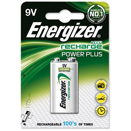Energizer Advanced Rechargeable Battery / 9V / NiMH 175mAh HR22.5V
