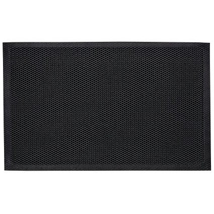 Doortex Meshmat Dirt Trapping Entrance Mat, For Indoor Use, With Anti-slip Vinyl Backing, 400x600mm, Metallic Grey