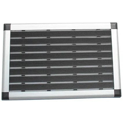 Doortex Alumat Anti-slip PVC Backing Entrance Mat, Outdoor Use, 400x600mm, Grey