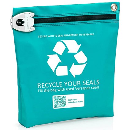 Versapak Security Seal Recycle Scheme Bag, Medium 356x356x50mm, Green