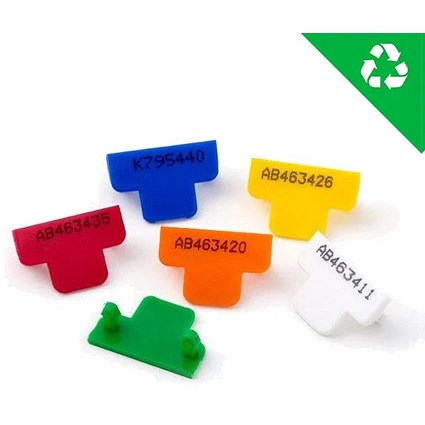 Versapak T Uniquely Numbered Security Seals, White, Pack of 500
