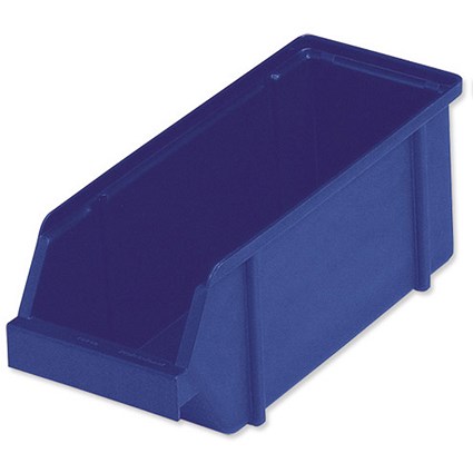 Raaco 5-460 Storage Bin Polypropylene Stackable W125xD300xH126mm Blue Ref 101431 [Pack 6]
