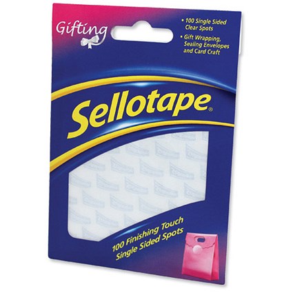Sellotape Sticky Tape Spots - Pack of 100