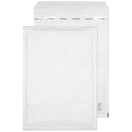 Blake Packaging Envelopes White Pocket Peel and Seal Bubble Padded 90gsm 340x230mm (Pack 100) - G/4