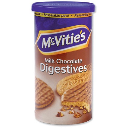 McVities Milk Chocolate Digestives - 250g Tube