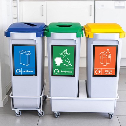 Durable Durabin 60L Slotted Lid Recycling Bin Bundle