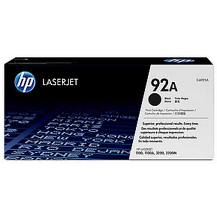 HP 92A Black Laser Toner Cartridge