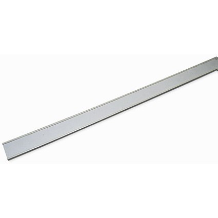 Beaverswood Self-Adhesive PVC Label Holder With Card For Shelving and Racking, H30mmxW1m, White, Pack of 10 Beaverswood Self-Adhesive PVC Label Holder With Card For Shelving and Racking, H30mmxW1m, White, Pack of 10