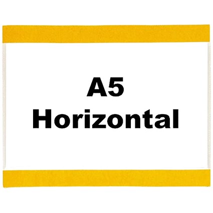 Beaverswood Self-Adhesive Industrial Strength Document Pockets, A5, Horizontal, Clear, Pack of 10 Beaverswood Self-Adhesive Industrial Strength Document Pockets, A5, Horizontal, Clear, Pack of 10