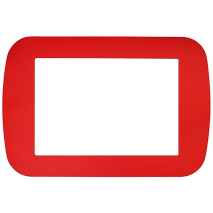 Frames4Floors PVC Floor Label Holders For Warehouse, A4, Red, Pack of 10