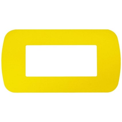 Frames4Floors PVC Floor Label Holders For Warehouse, DL, Yellow, Pack of 10